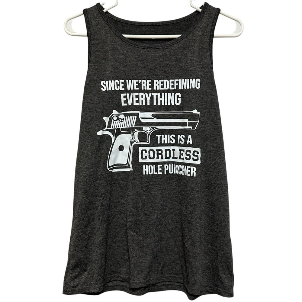 Since We're Redefining Everything This Is A Cordless Hole Tank Top Meme Size M
